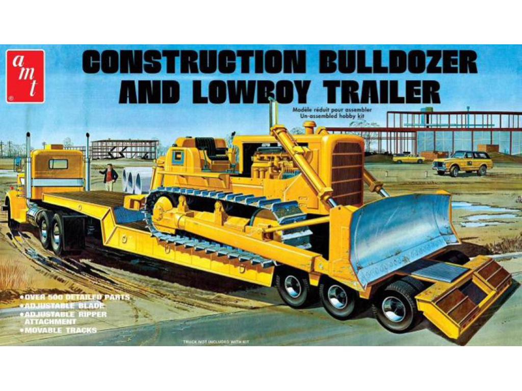 Lowboy Trailer & Bulldozer Combo (Vista 1)