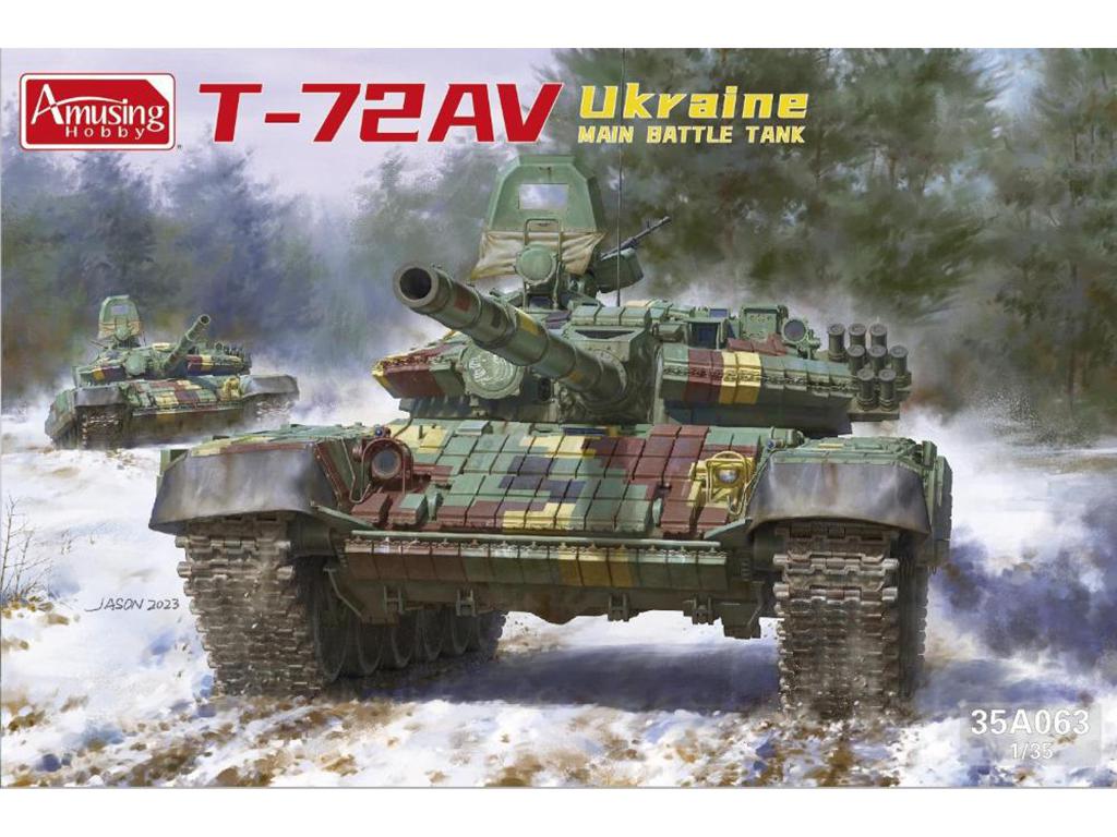 T-72AV Ukraine main battle tank (Vista 1)