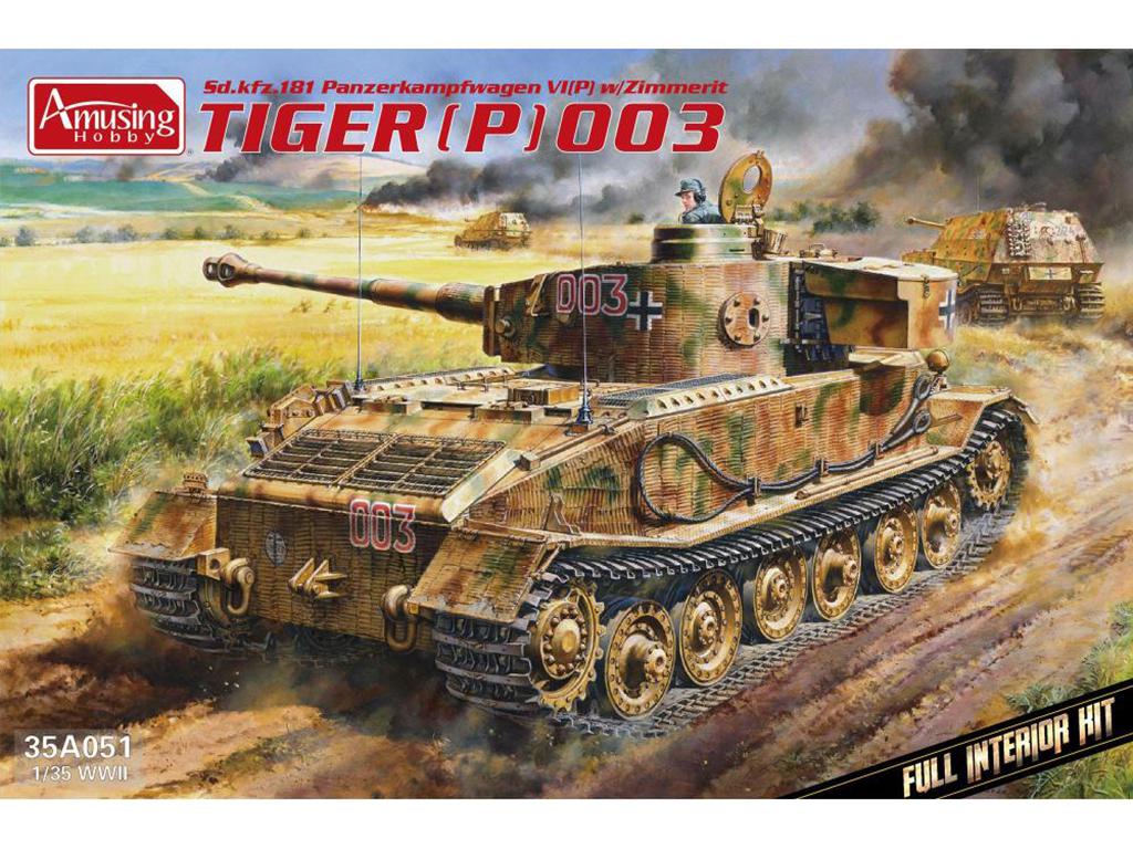 PzKpfwg.VI Tiger(P) 003 with Zimmerit (Vista 1)