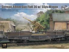 German 88mm Gun FlaK 36 with SSys Wagon - Ref.: BORD-BT044