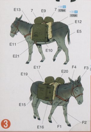 Paracaidistas Alemanes con burros  (Vista 4)