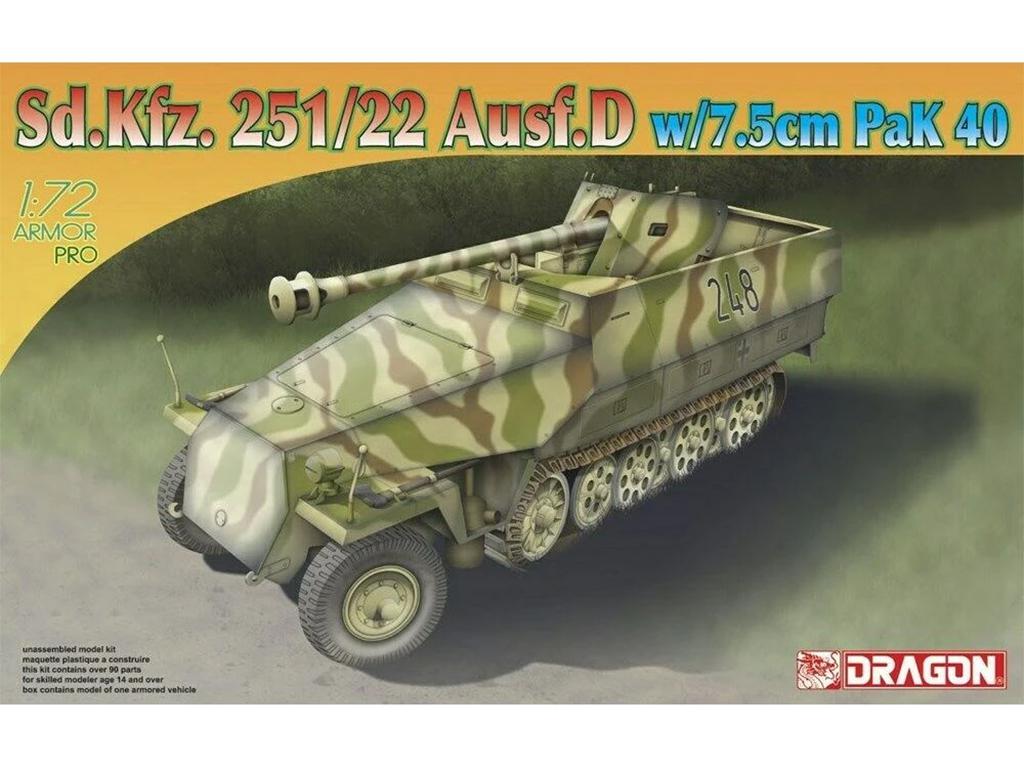 Sd.Kfz.251/22 Ausf.D w/7.5cm PaK 40 (Vista 1)