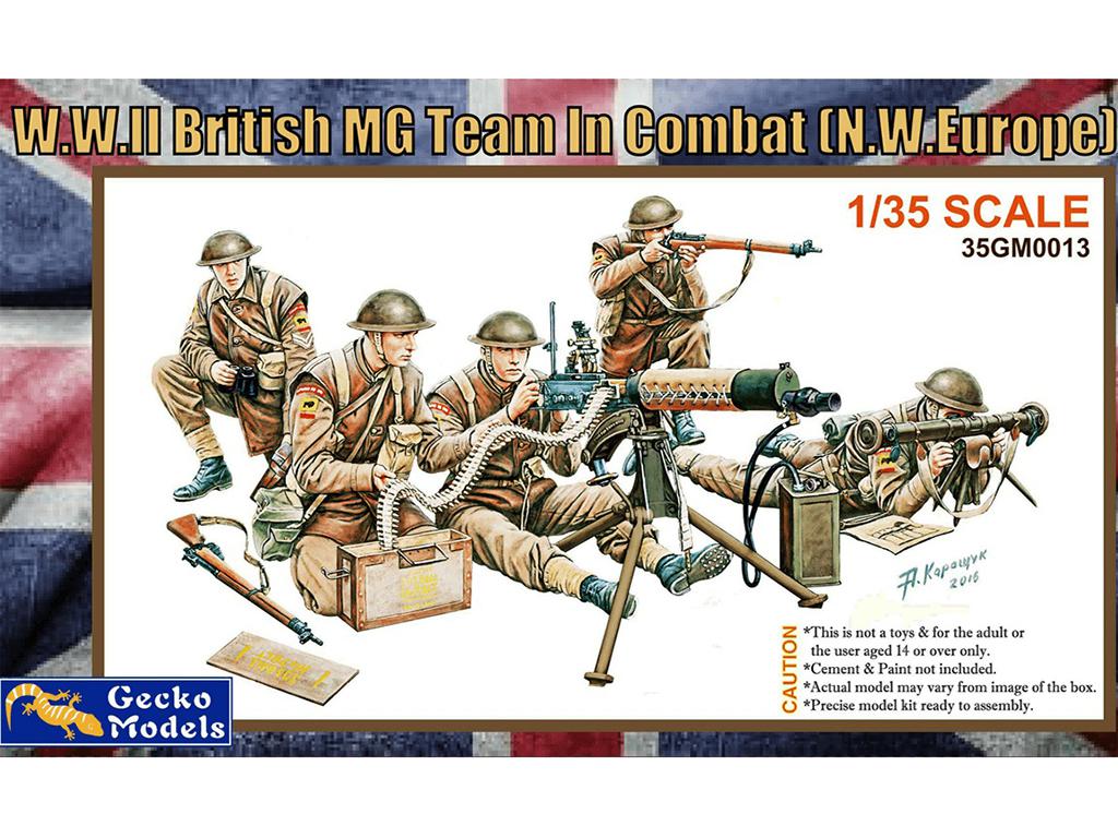 British MG Team In Combat (N.W. Europe) (Vista 1)