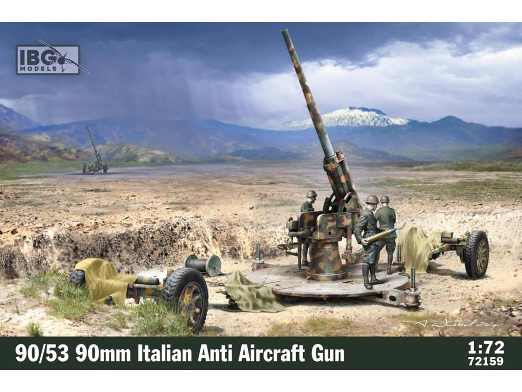 90/53 90mm Italian Anti Aircraft Gun (Vista 1)