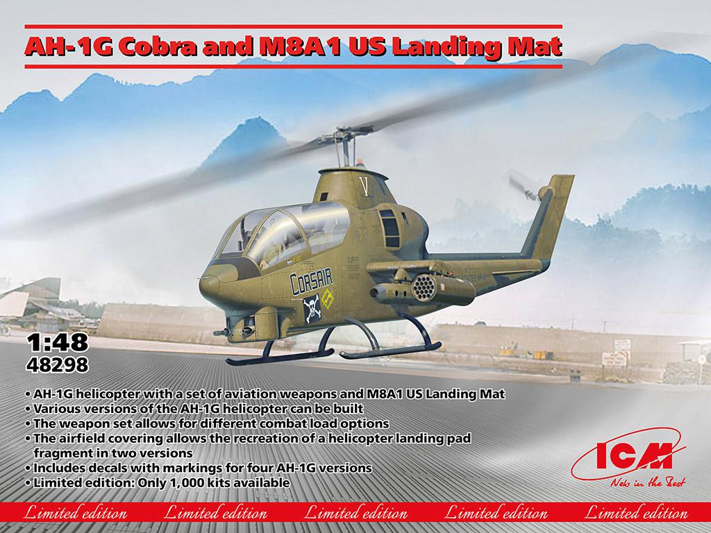 AH-1G Cobra and M8A1 US Landing Mat (Vista 1)