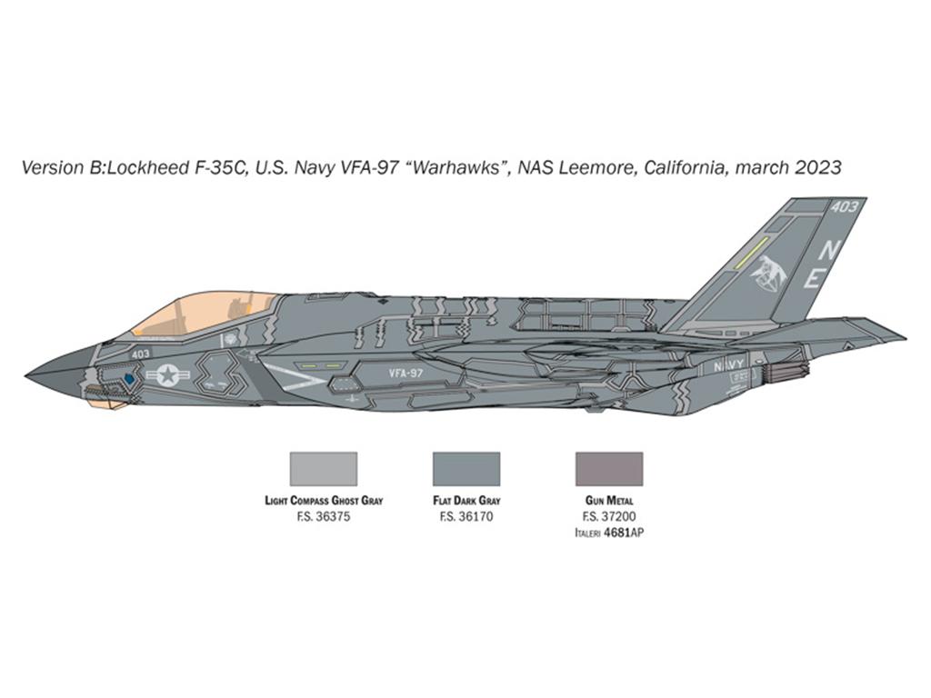 F-35C Lightning II ''CATOBAR version'' (Vista 5)