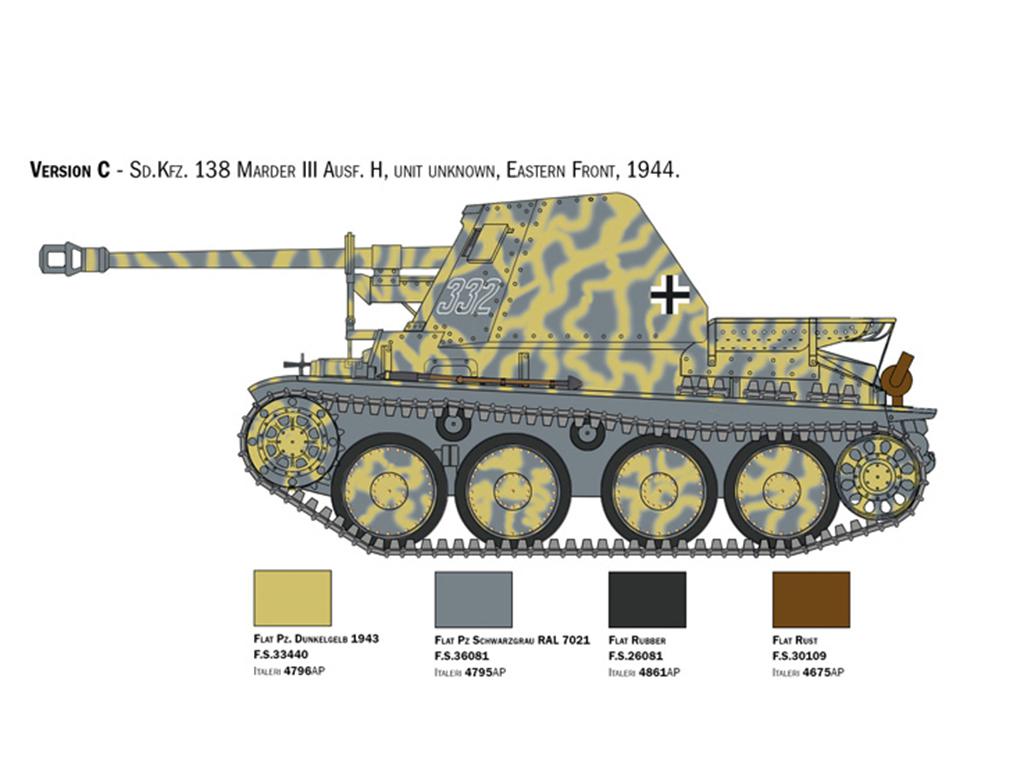 Marder III Ausf. H Sd. Kfz.138 (Vista 6)