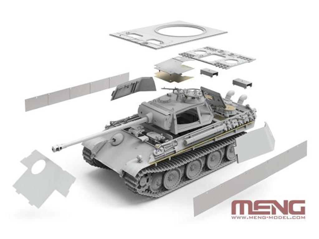 German Medium Tank Sd.Kfz.171 Panther Ausf.G Early/Ausf.G with Air Defense Armor (Vista 3)