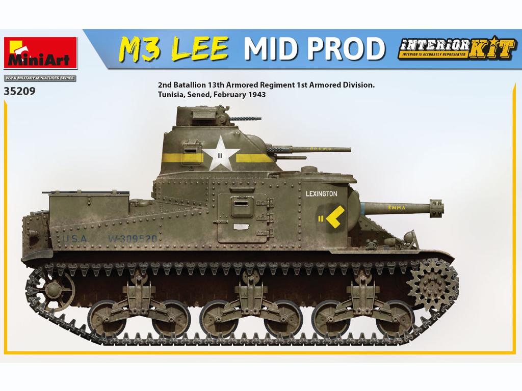 M3 LEE Mid Production. Interior Kit (Vista 6)