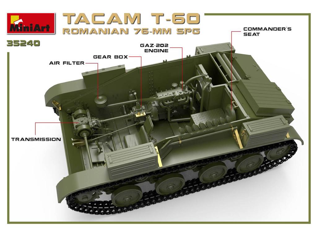 Ecomodelismo | Romanian 76-mm SPG Tacam T-60 Interior Kit