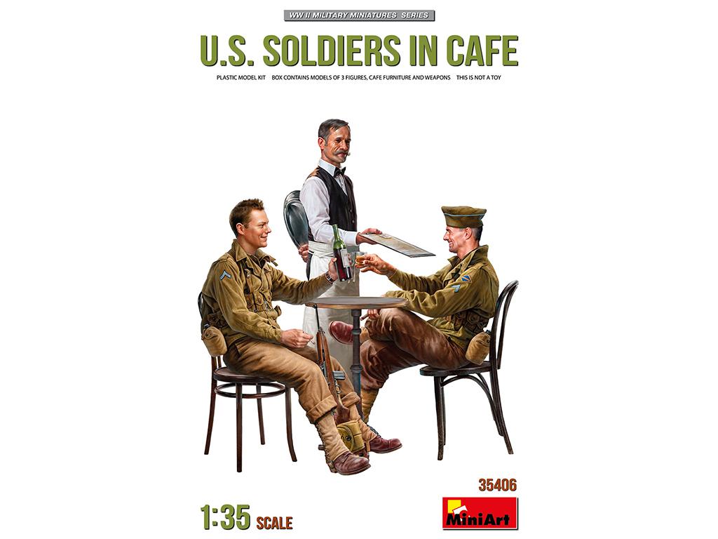 U.S. Soldiers In Café (Vista 1)