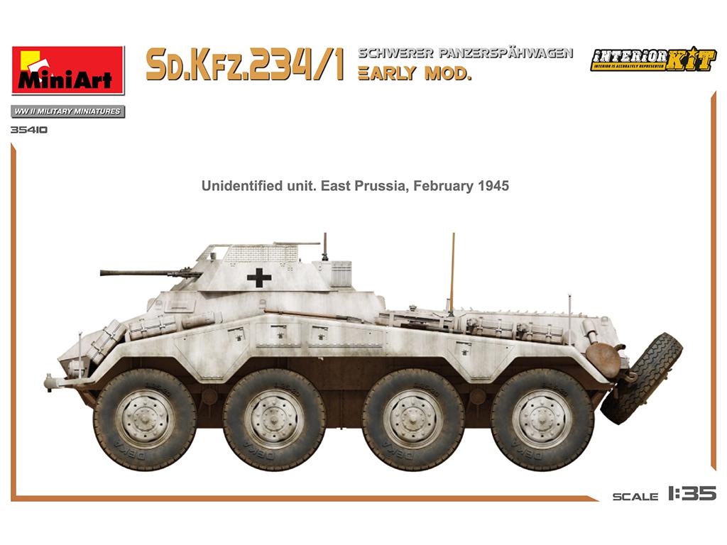 Sd.Kfz.234/1 Schwerer Panzerspahwagen. Early Mod Interior Kit (Vista 10)