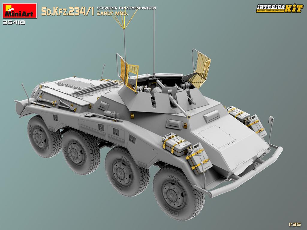 Sd.Kfz.234/1 Schwerer Panzerspahwagen. Early Mod Interior Kit (Vista 2)