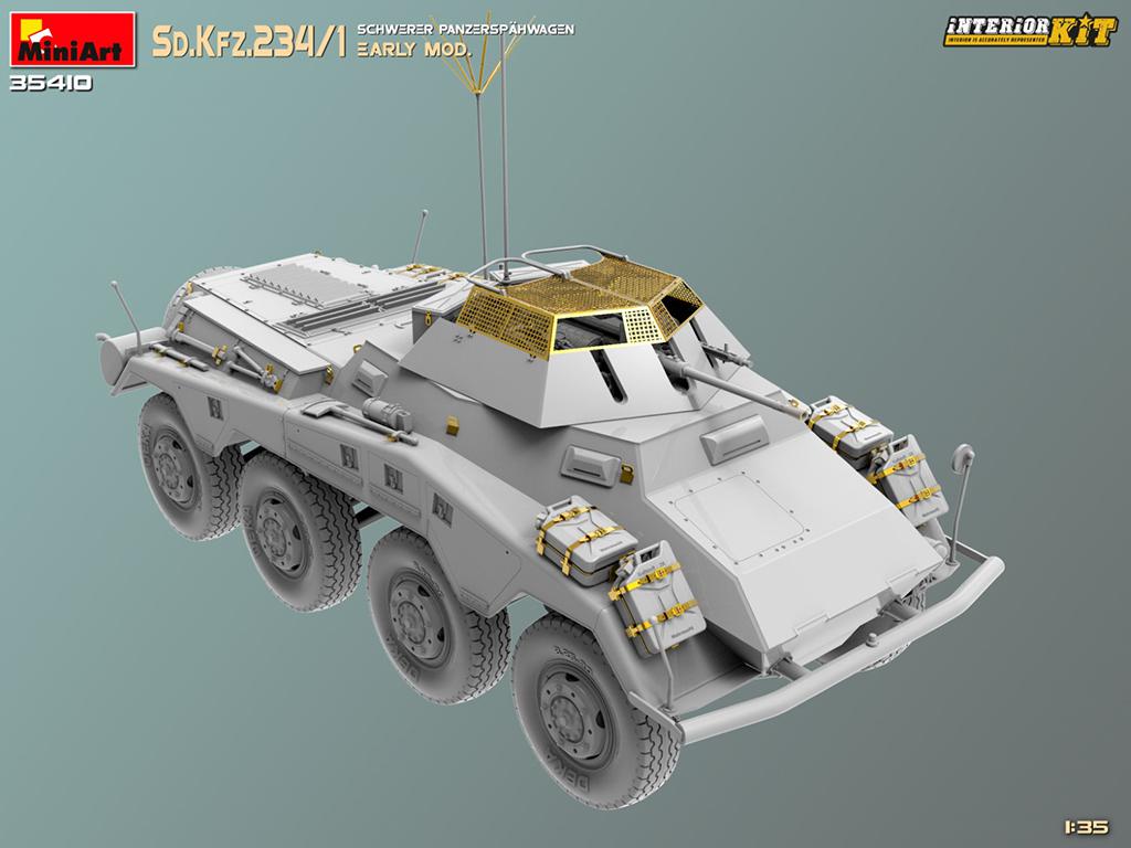 Sd.Kfz.234/1 Schwerer Panzerspahwagen. Early Mod Interior Kit (Vista 3)