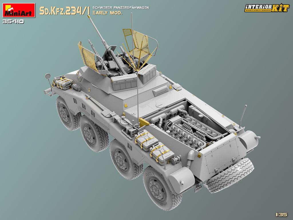 Sd.Kfz.234/1 Schwerer Panzerspahwagen. Early Mod Interior Kit (Vista 4)