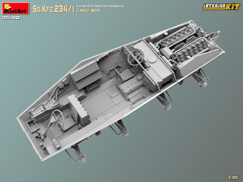 Sd.Kfz.234/1 Schwerer Panzerspahwagen. Early Mod Interior Kit (Vista 5)