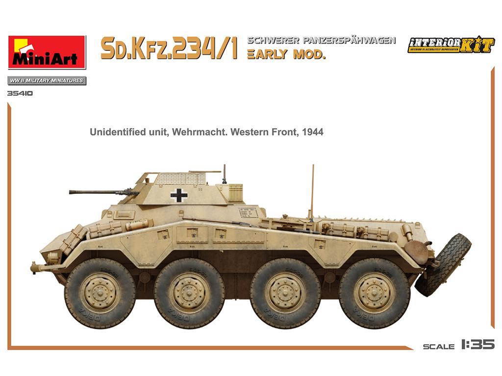 Sd.Kfz.234/1 Schwerer Panzerspahwagen. Early Mod Interior Kit (Vista 8)