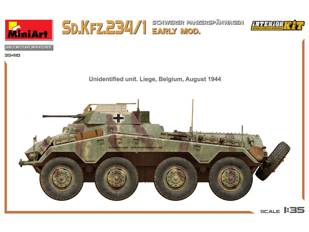 Sd.Kfz.234/1 Schwerer Panzerspahwagen. Early Mod Interior Kit (Vista 9)