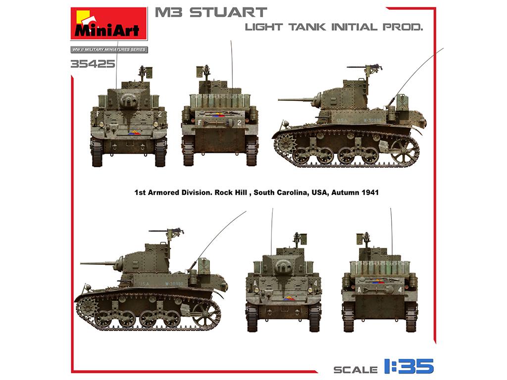 M3 Stuart Light Tank, Initial Prod. (Vista 7)