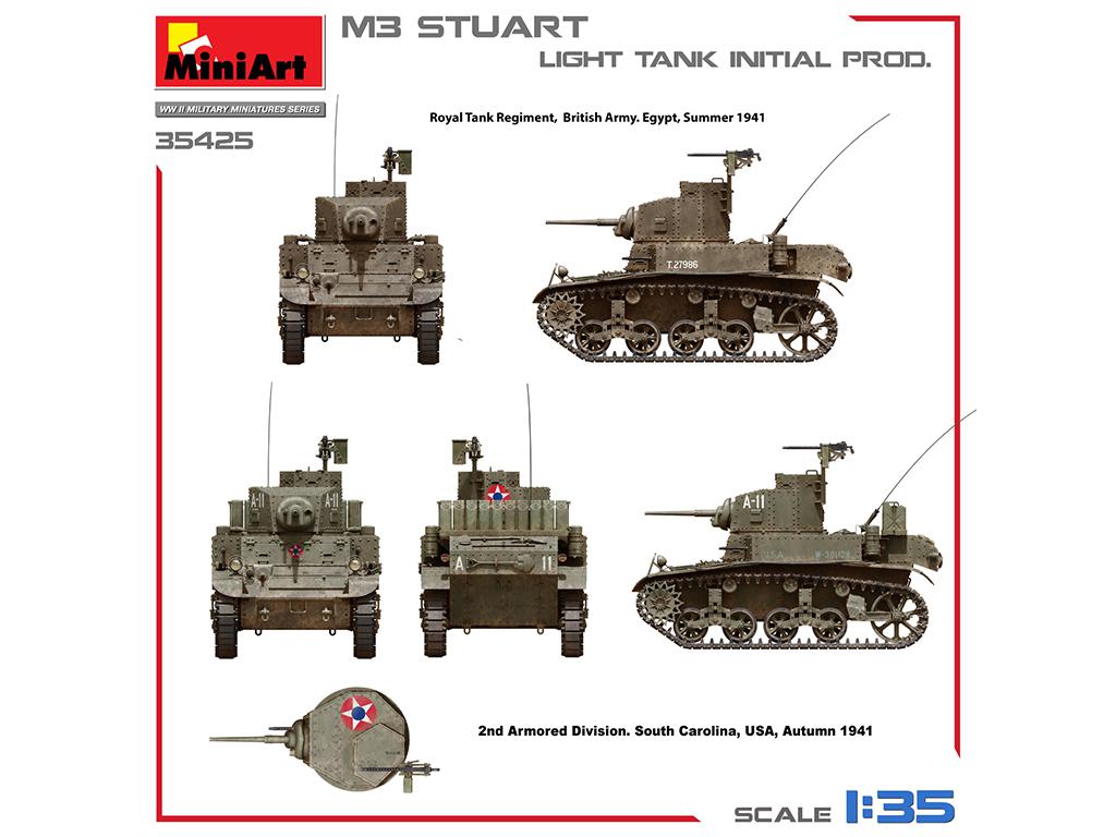 M3 Stuart Light Tank, Initial Prod. (Vista 8)