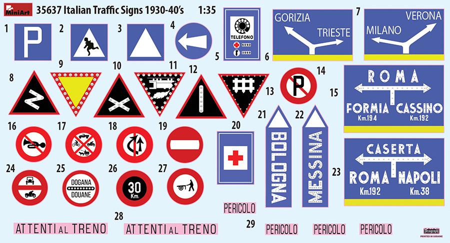 Señales Trafico Italianas 1930-1940 (Vista 2)