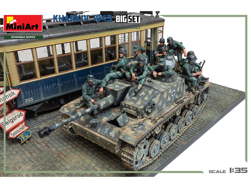 Kharkiv 1943: Tram & Stug. III Ausf. G w/Crew. (Vista 3)