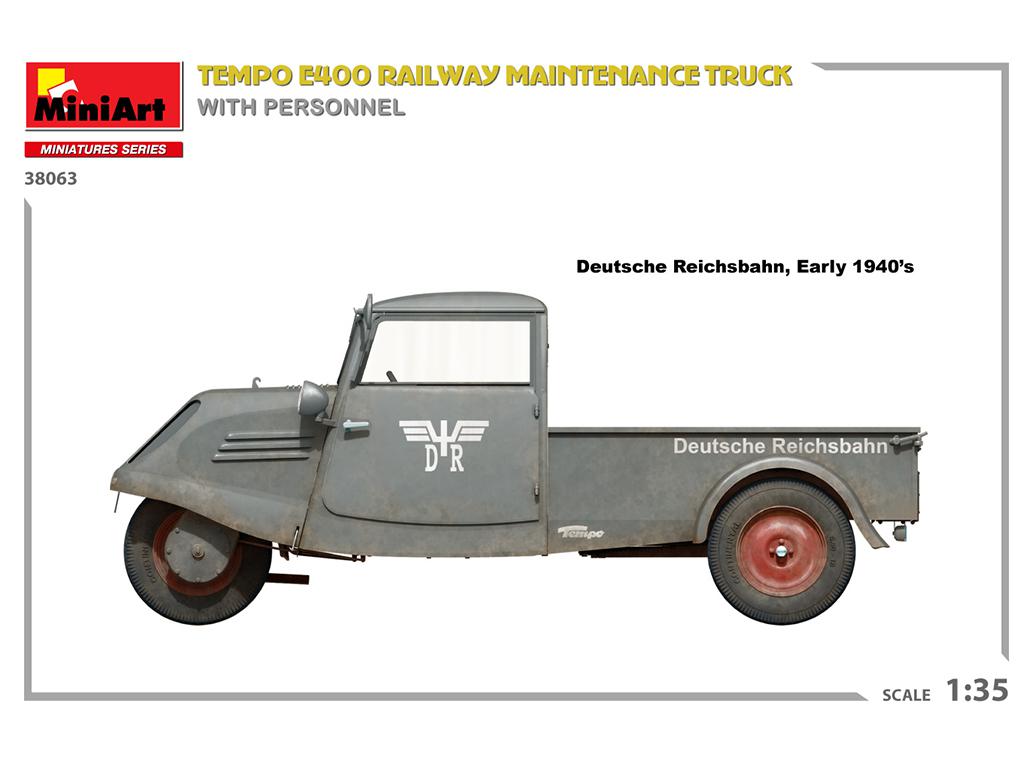 Tempo E400 Railway Maintenance Truck With Personnel (Vista 6)