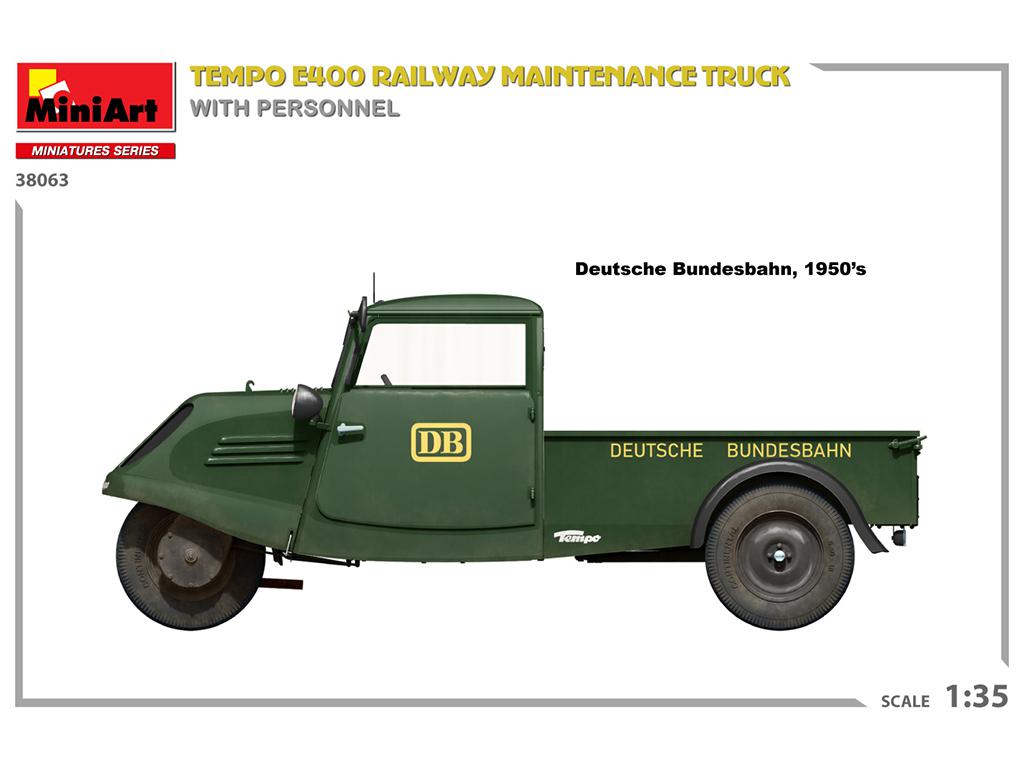 Tempo E400 Railway Maintenance Truck With Personnel (Vista 7)