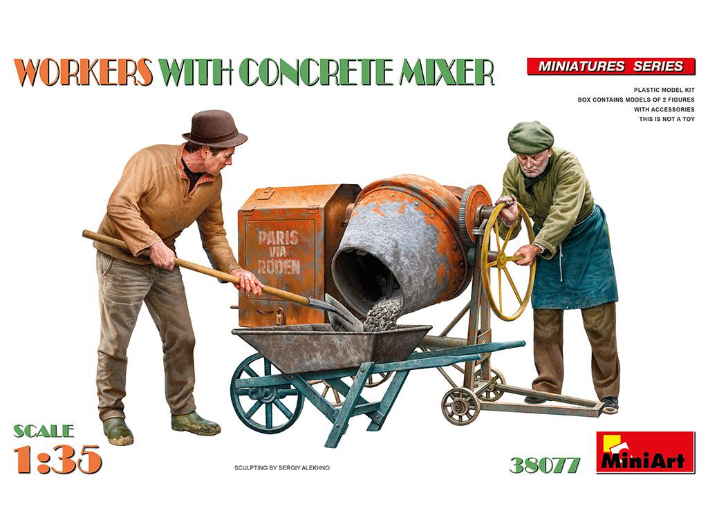 Workers With Concrete Mixer (Vista 1)