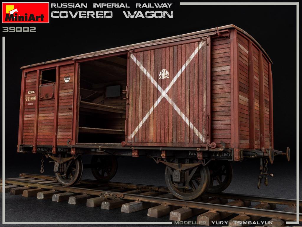 Vagón cubierto de Ferrocarril Imperial Ruso (Vista 4)