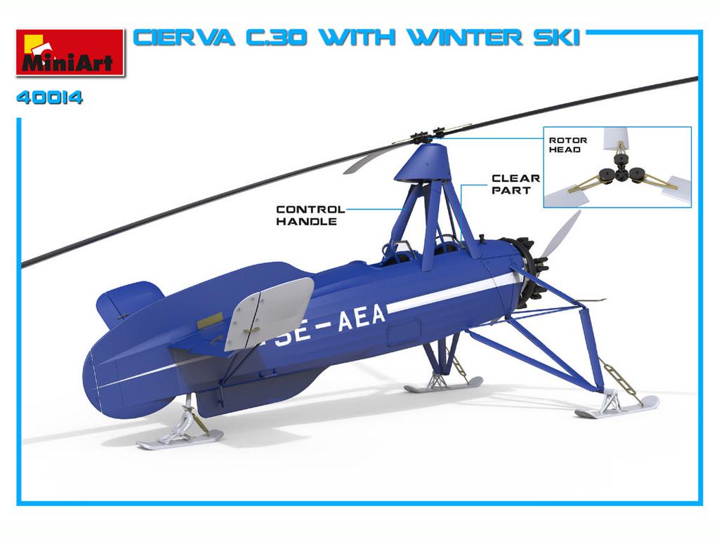 Cierva C.30 con Esquí de Invierno (Vista 4)