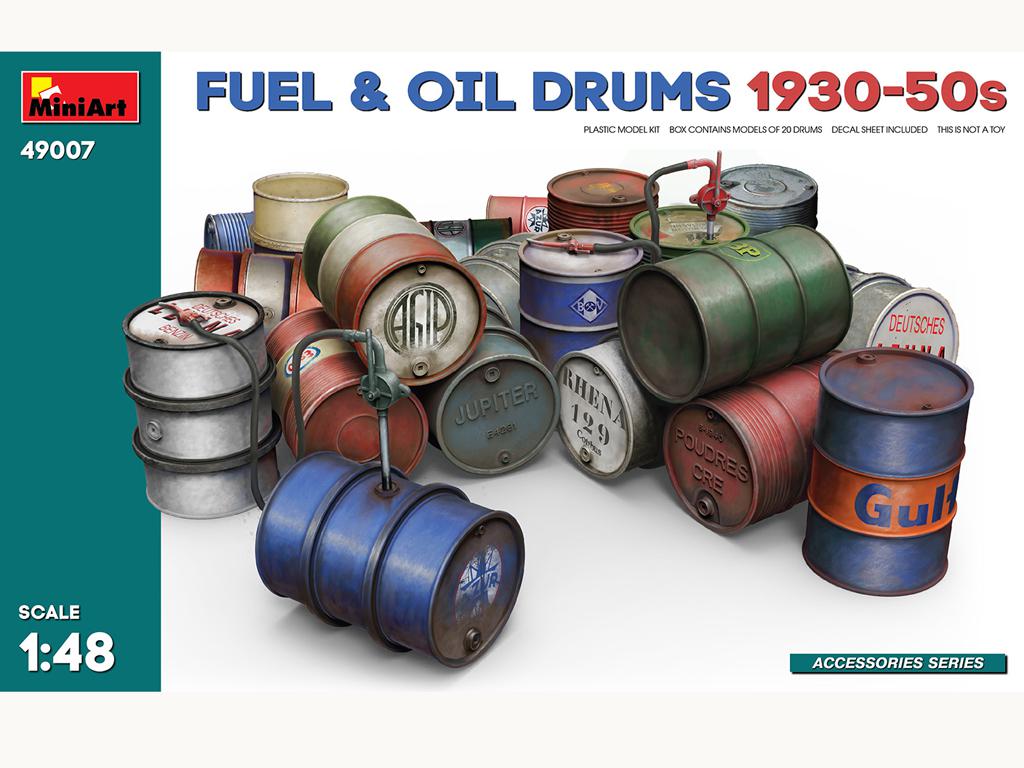 Bidones de combustible y aceite 1930-50 (Vista 1)
