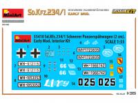 Sd.Kfz.234/1 Schwerer Panzerspahwagen. Early Mod Interior Kit (Vista 16)