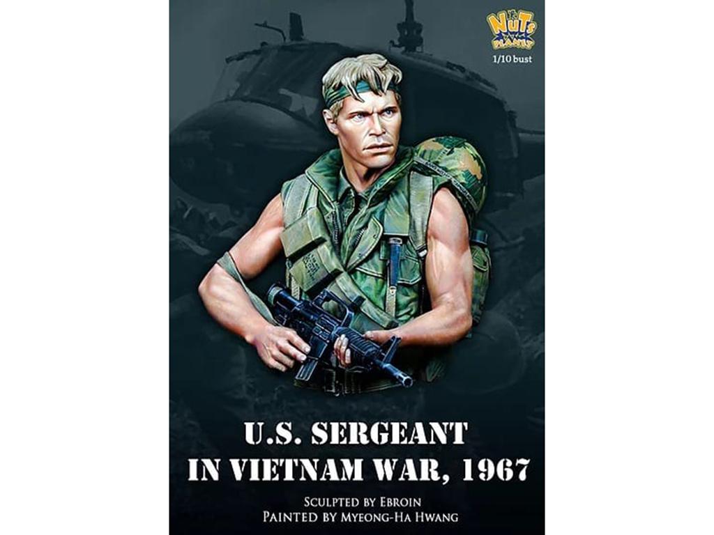 Sargento Estadounidense en la guerra de Vietnam, 1967 (Vista 1)