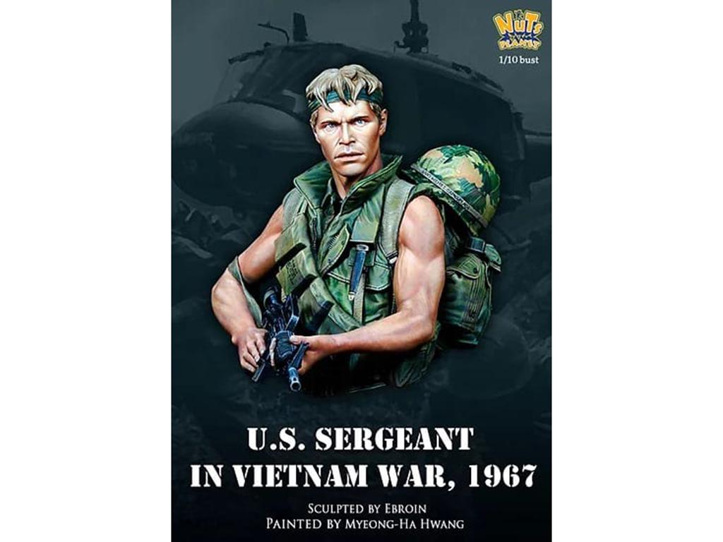 Sargento Estadounidense en la guerra de Vietnam, 1967 (Vista 10)
