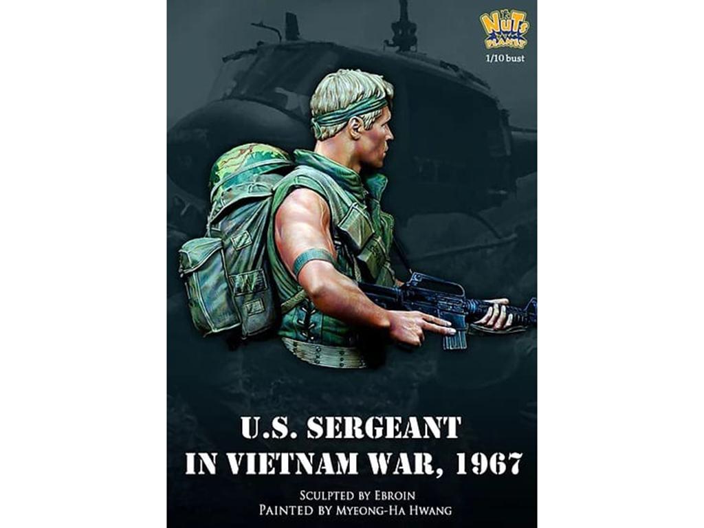 Sargento Estadounidense en la guerra de Vietnam, 1967 (Vista 3)