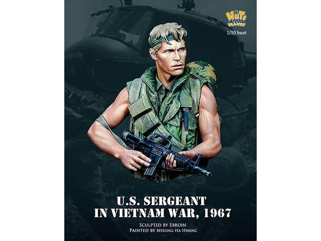 Sargento Estadounidense en la guerra de Vietnam, 1967 (Vista 4)