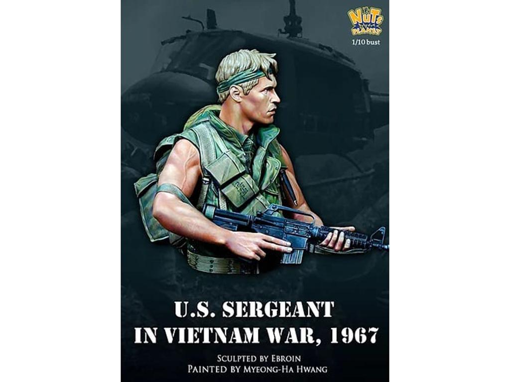 Sargento Estadounidense en la guerra de Vietnam, 1967 (Vista 5)