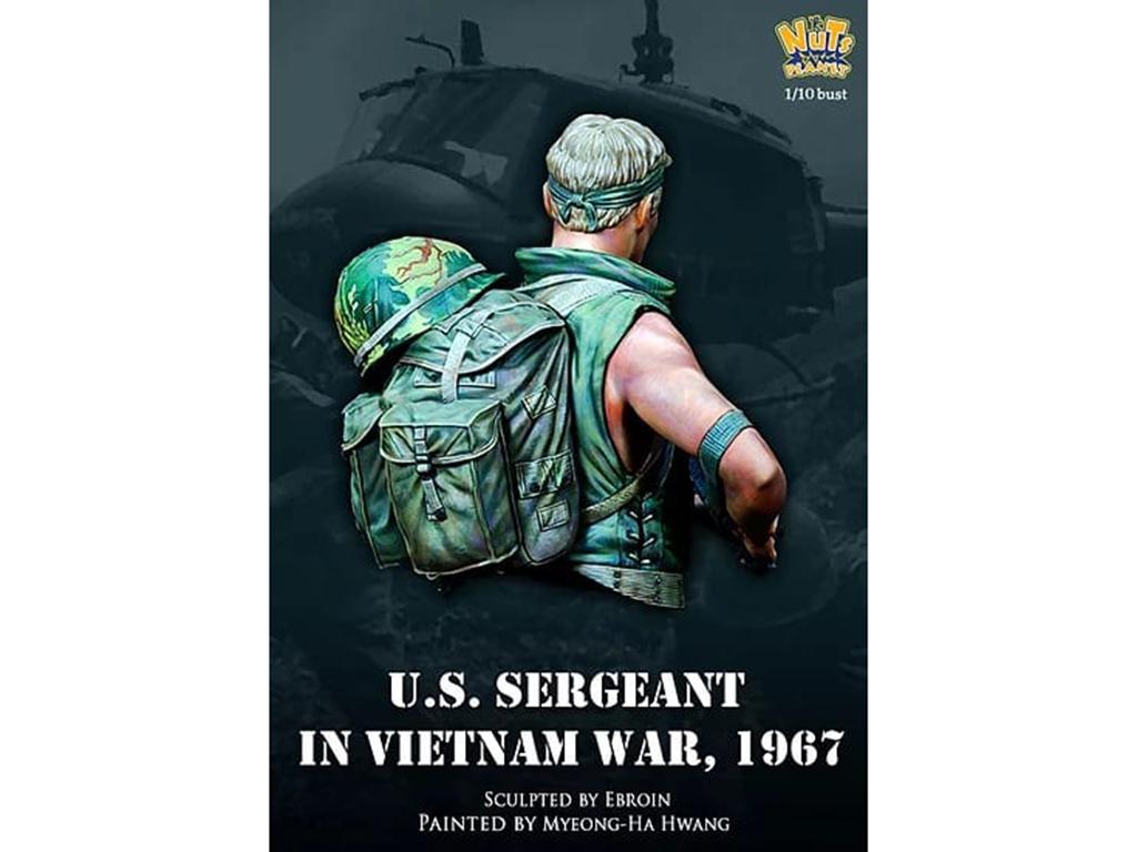 Sargento Estadounidense en la guerra de Vietnam, 1967 (Vista 6)