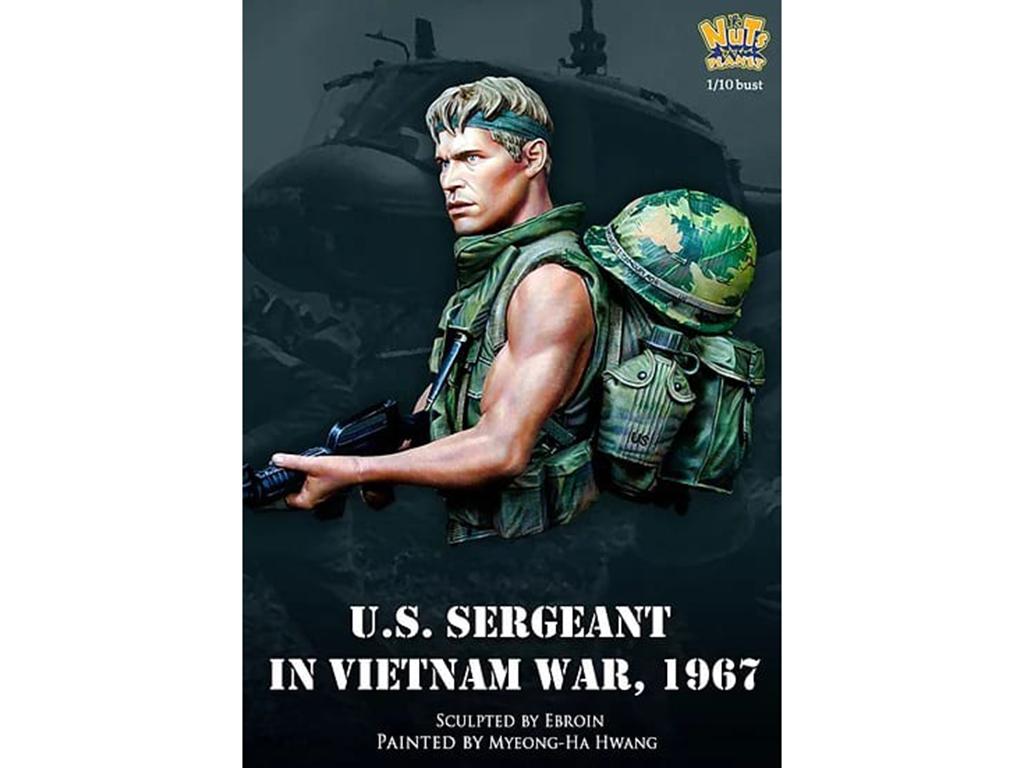 Sargento Estadounidense en la guerra de Vietnam, 1967 (Vista 7)