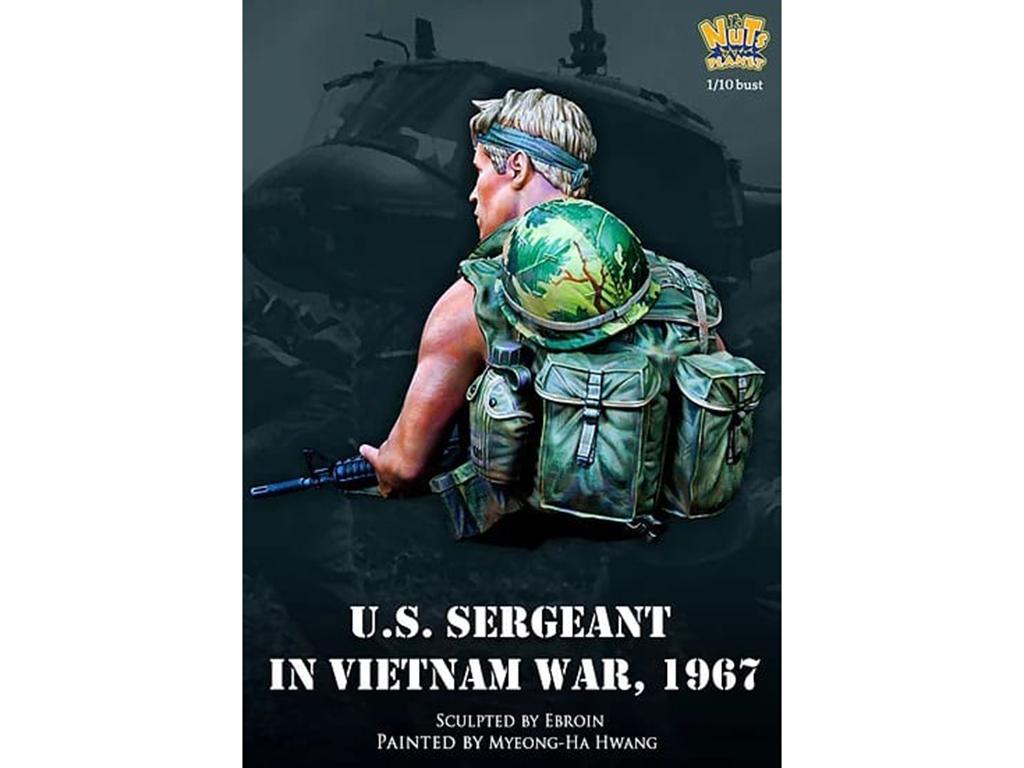 Sargento Estadounidense en la guerra de Vietnam, 1967 (Vista 9)