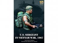 Sargento Estadounidense en la guerra de Vietnam, 1967 (Vista 16)
