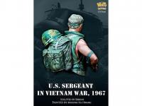 Sargento Estadounidense en la guerra de Vietnam, 1967 (Vista 19)