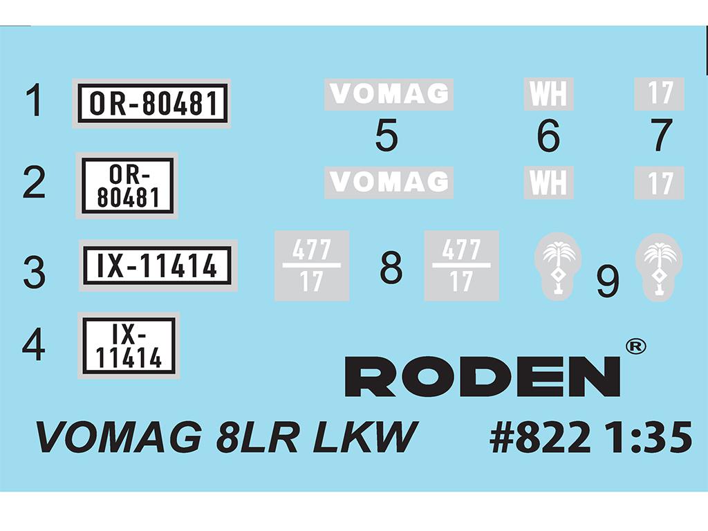 Vomag 8LR LKW WWII German Heavy Truck (Vista 3)