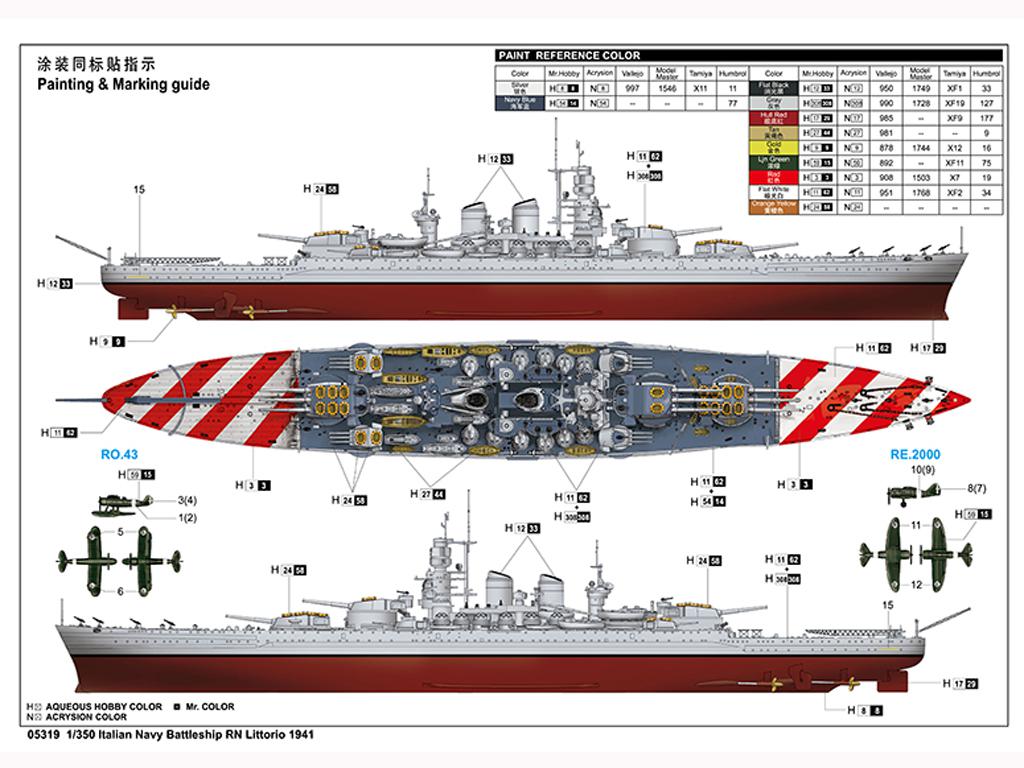 Italian Navy Battleship RN Littorio 1941 (Vista 2)