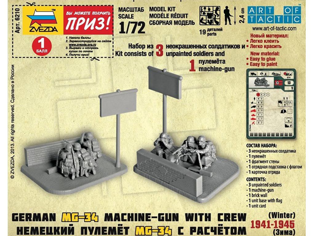 Ametralladora alemana MG-34 con dotacion 1941-1945  (Vista 3)