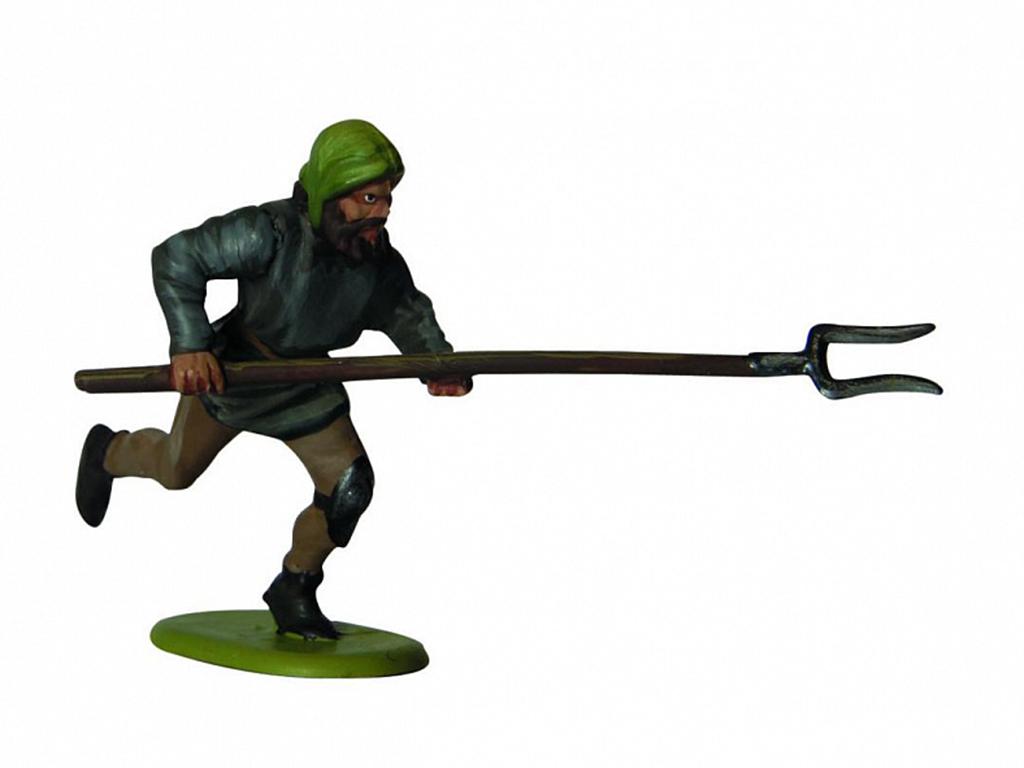 Campesino Medieval con Armas (Vista 3)